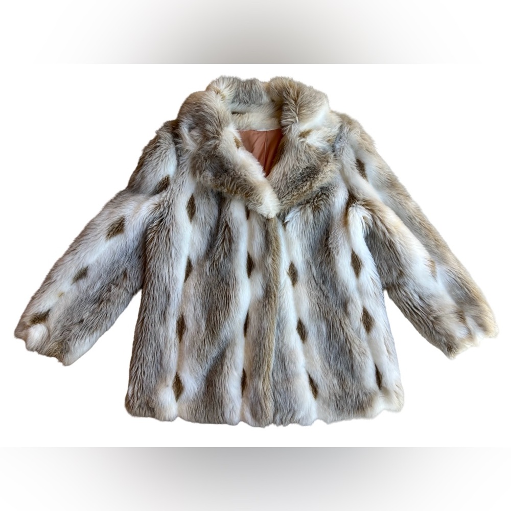 VTG ILGWU UNION-MADE Faux Fur Coat Hollywood Glam Statement Jacket USA-Made - Picture 8 of 15